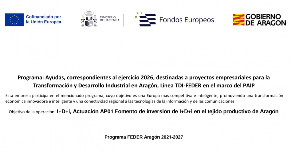 TDI-FEDER 2026 impulsa el primer MES con ADN aragonés hacia las fábricas del siglo XXII